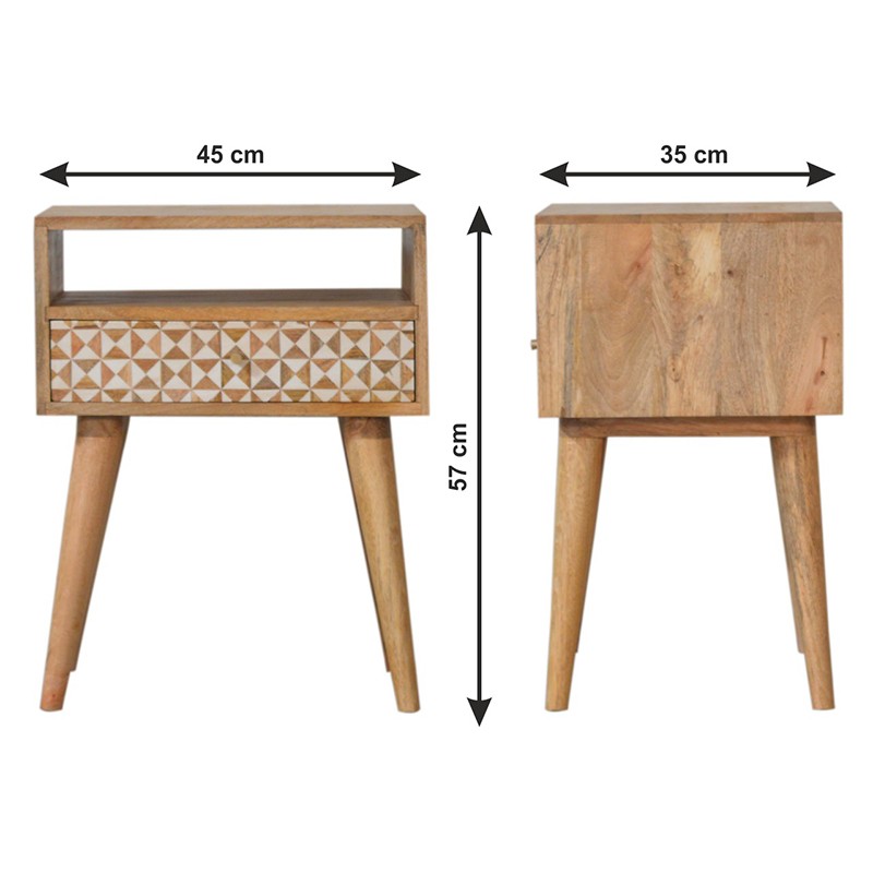 Sarina Bedside  - Artisan Furniture 