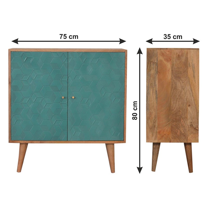 Acadia Teal Cabinet  - Artisan Furniture 