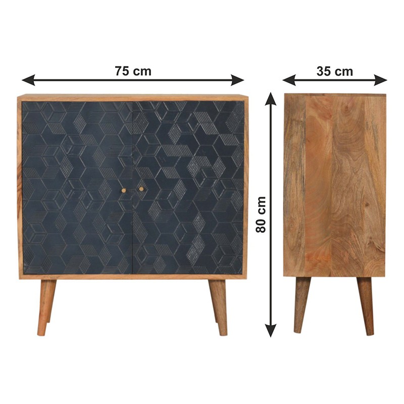 Acadia Navy Cabinet  - Artisan Furniture 