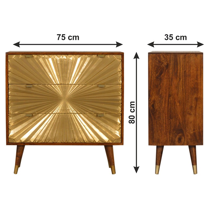 Manila Gold Chest  - Artisan Furniture 