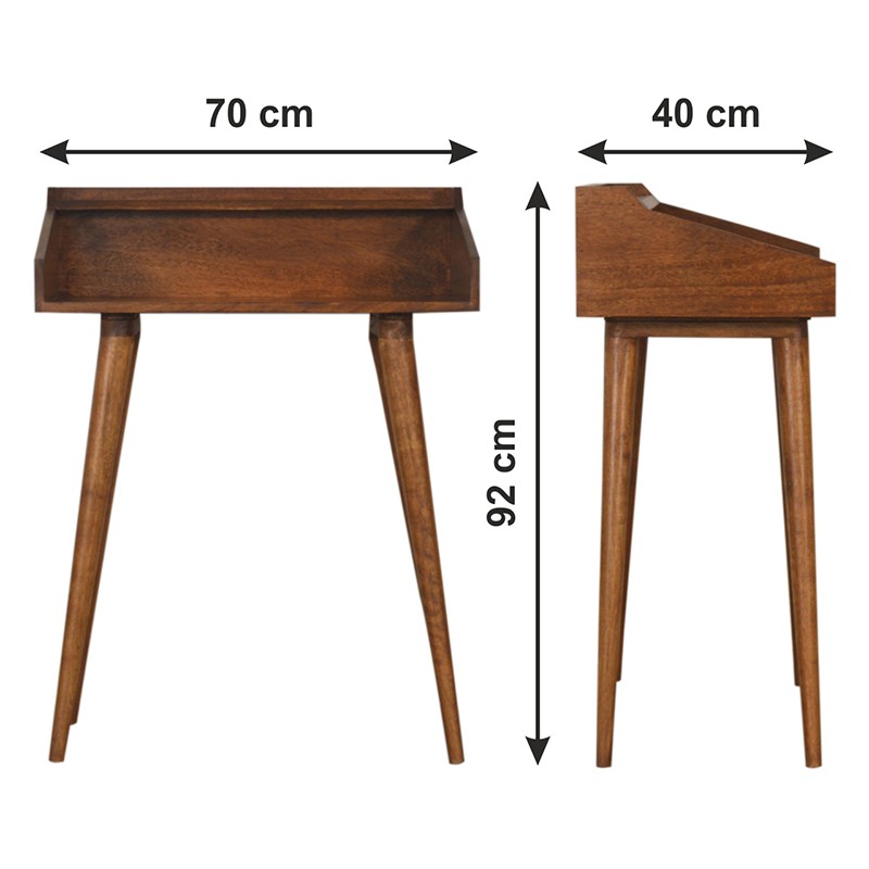 Open Chestnut Writing Desk  - Artisan Furniture 