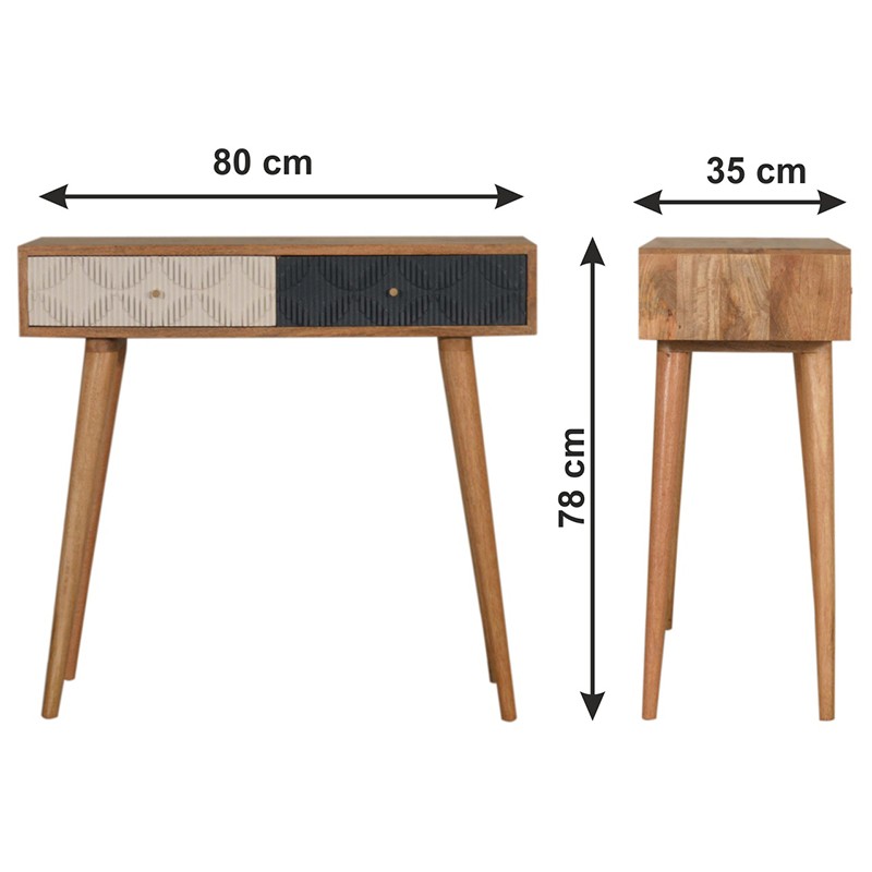 Milan Navy and White Console Table  - Artisan Furniture 