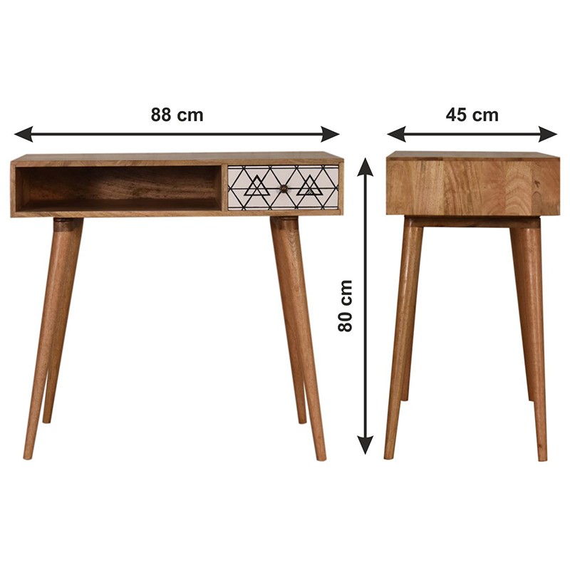Triangle Printed Writing Desk  - Artisan Furniture 