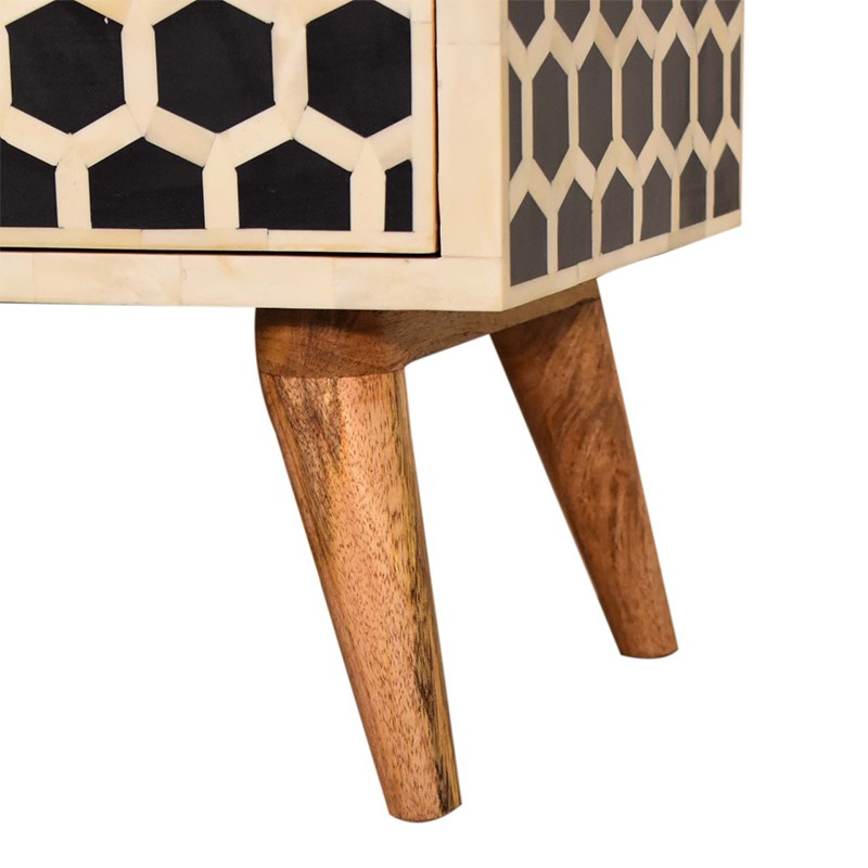 Honeycomb Bone Inlay Media Unit  - Artisan Furniture 