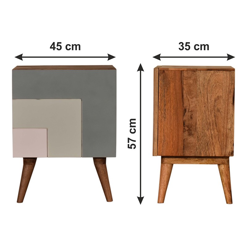 Quebec Green Bedside  - Artisan Furniture 