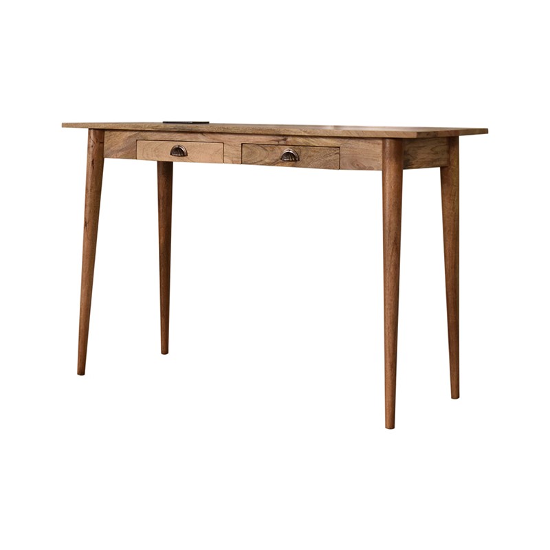 Nordic Style Writing Desk with 2 Drawers and Cable access  - Artisan Furniture 