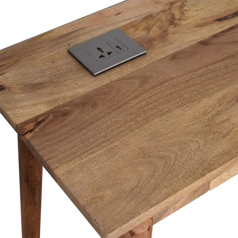 Nordic Style Writing Desk with 2 Drawers and Cable access  - Artisan Furniture 