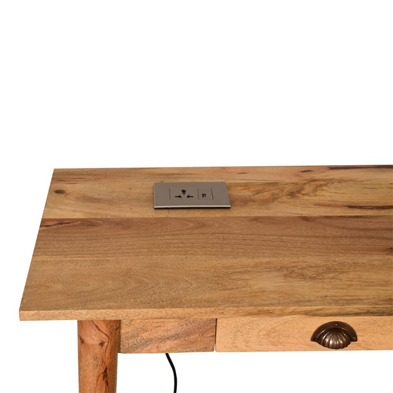 Nordic Style Writing Desk with 2 Drawers and Cable access  - Artisan Furniture 