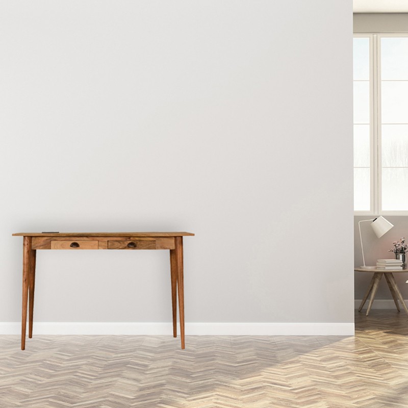 Nordic Style Writing Desk with 2 Drawers and Cable access  - Artisan Furniture 