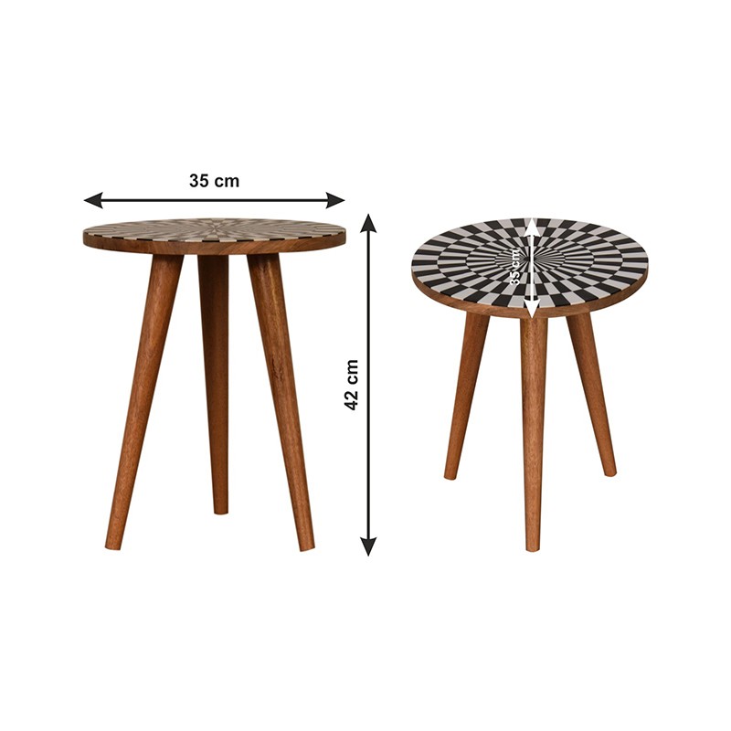 Spiral End Table  - Artisan Furniture 