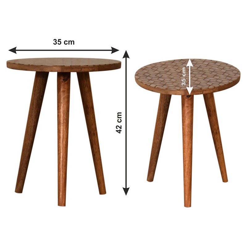 Geometric Cube End Table  - Artisan Furniture 