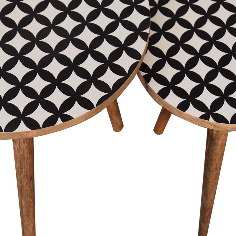 Monochrome Nesting Stools  - Artisan Furniture 
