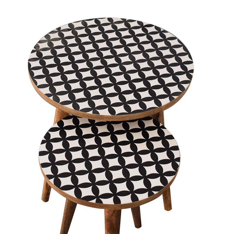 Monochrome Nesting Stools  - Artisan Furniture 