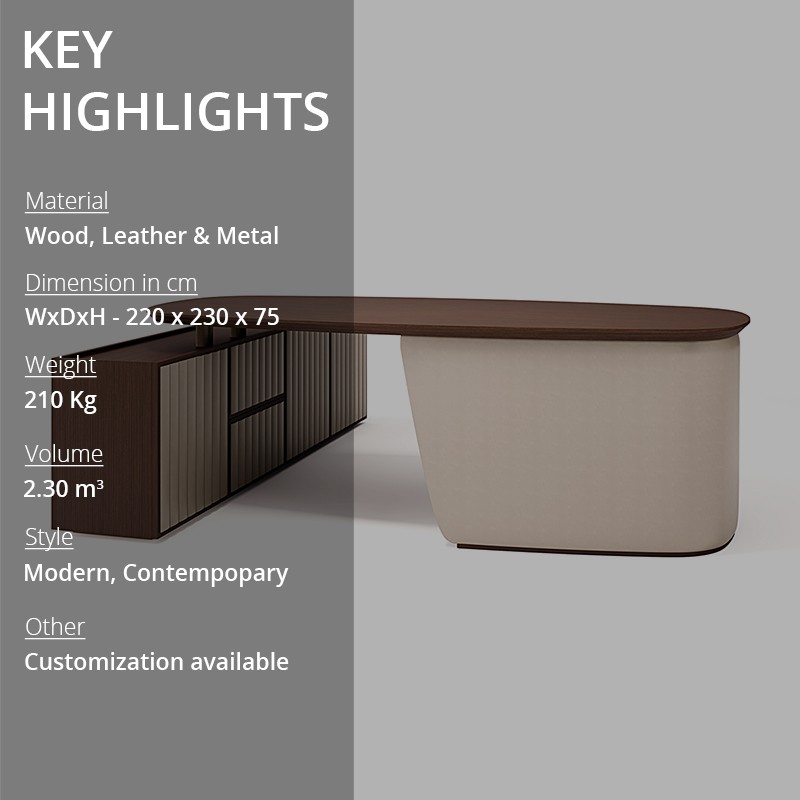 Arthur Xl Desk Carpanese Home