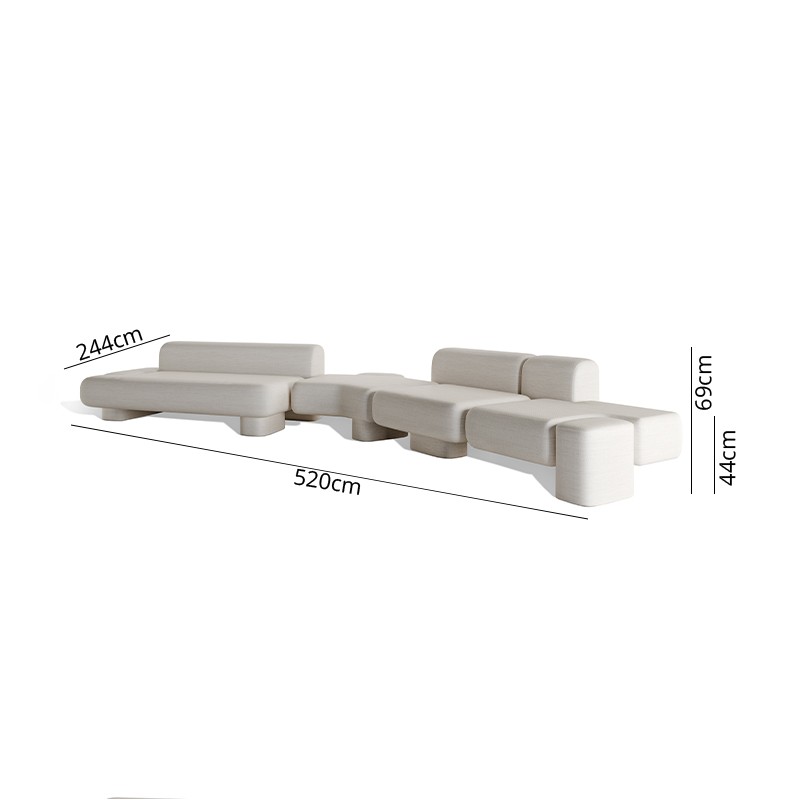 Cusco Xxl Angular Sofa  - Carpanese Home 