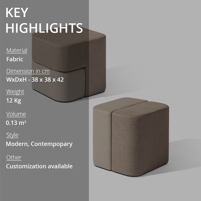 Rocha Pouff Carpanese Home