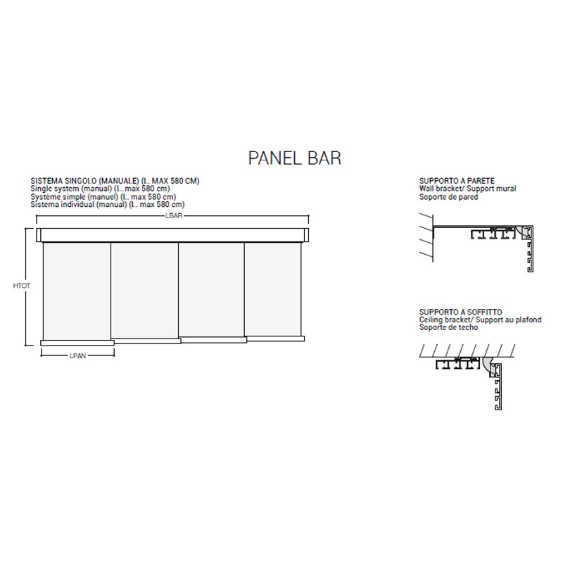 Panel Bar Blinds  - Tao 