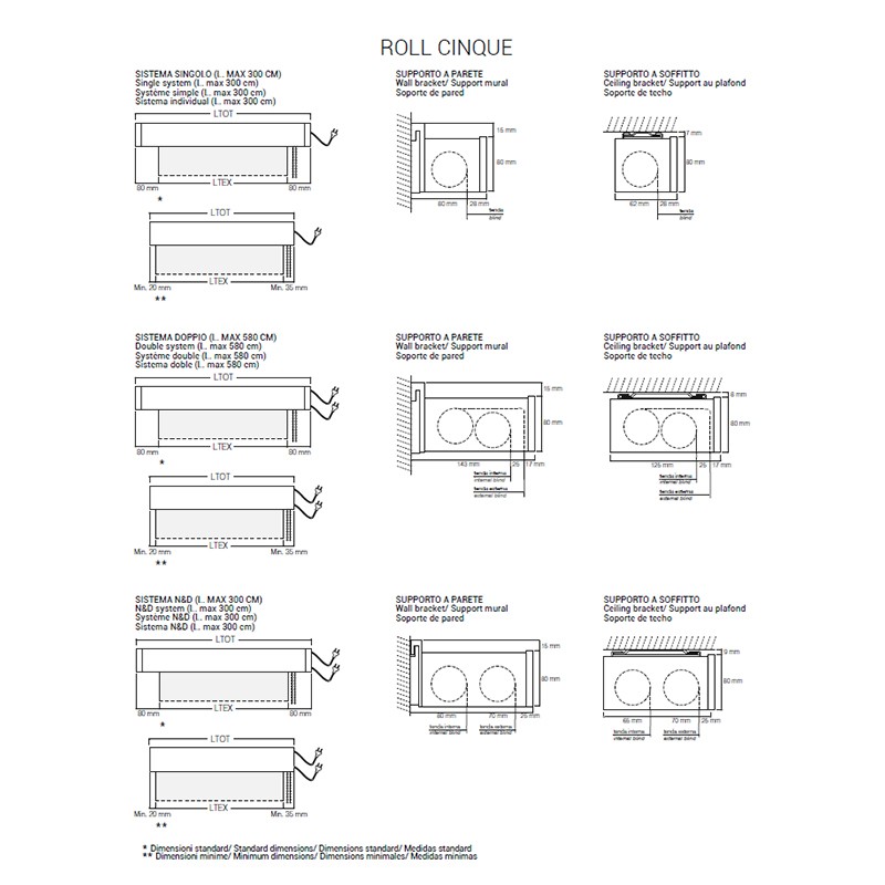 Roll Cinque Blinds  - Tao 