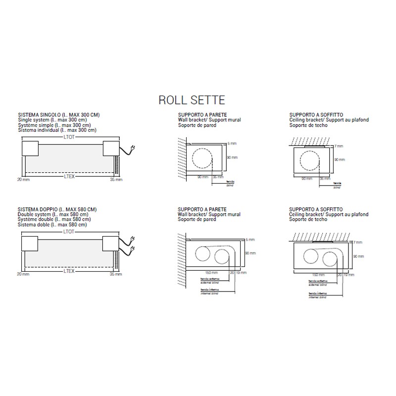 Roll Sette Blinds  - Tao 