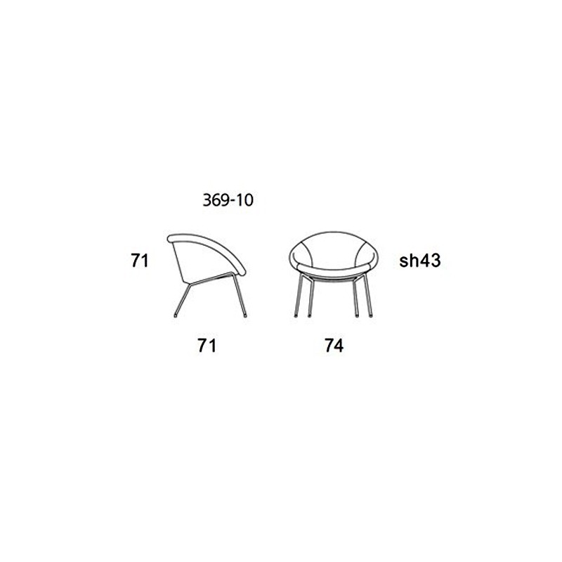 369 Lounge Chair  - CUF Milano 