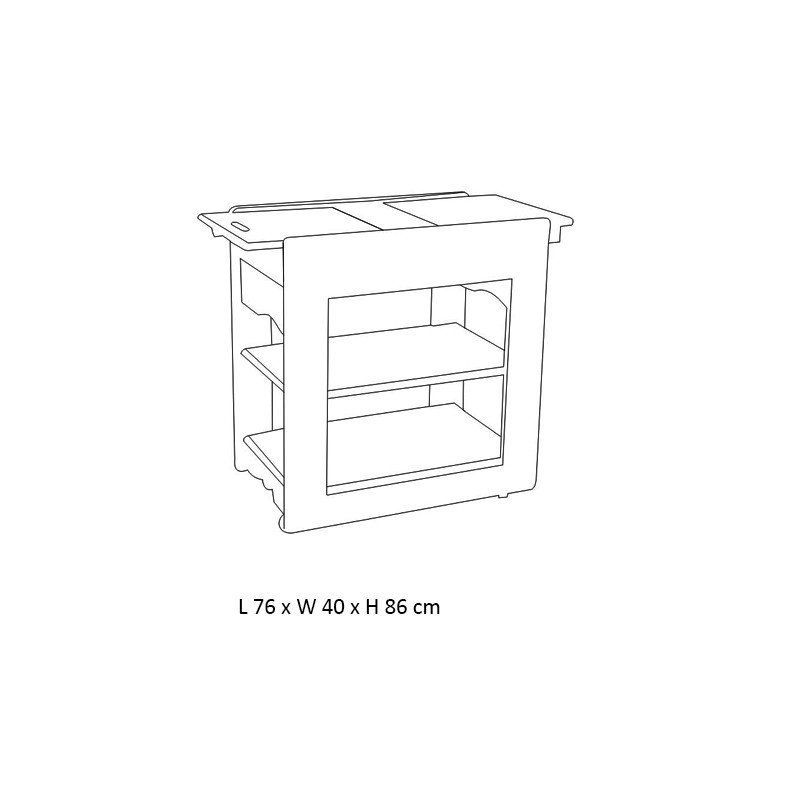 Bilwa Stone Heater Trolley  - Esthetica 