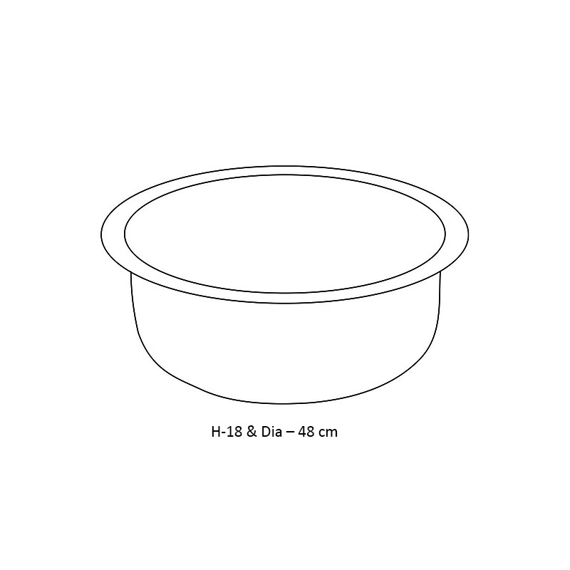 Foot Wash Basin | Brass Foot Wash Urli Bowl  - Esthetica 