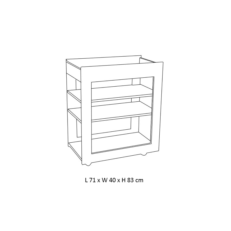 Surbhi Wooden Spa Trolley  - Esthetica 