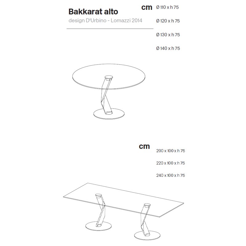 Bakkarat Alto  - Tonelli Design 