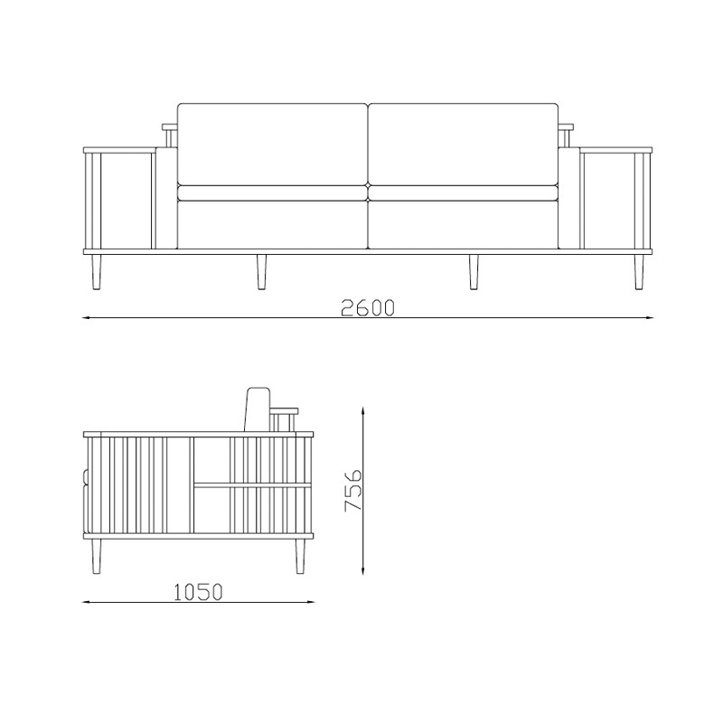 Scaffold sofa  - Wewood 