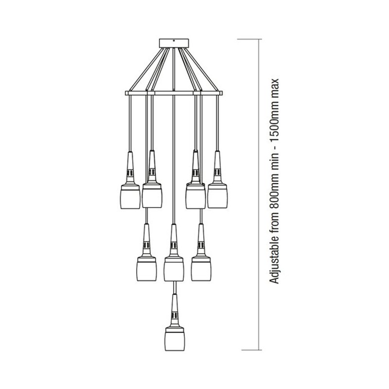 Flagon Chandelier  - Bert Frank 