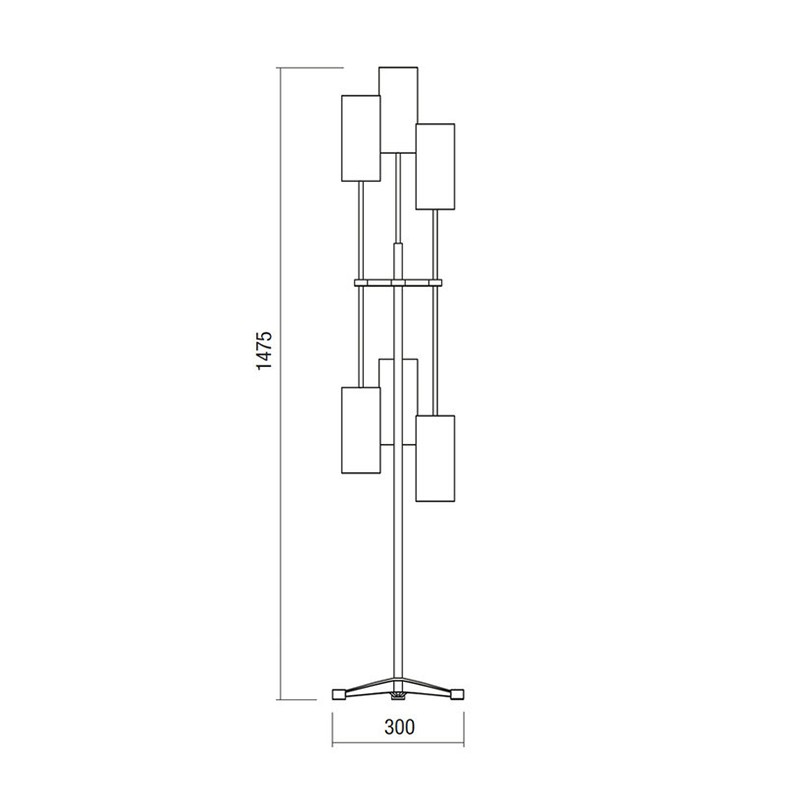 Pugil Floor Lamp  - Bert Frank 