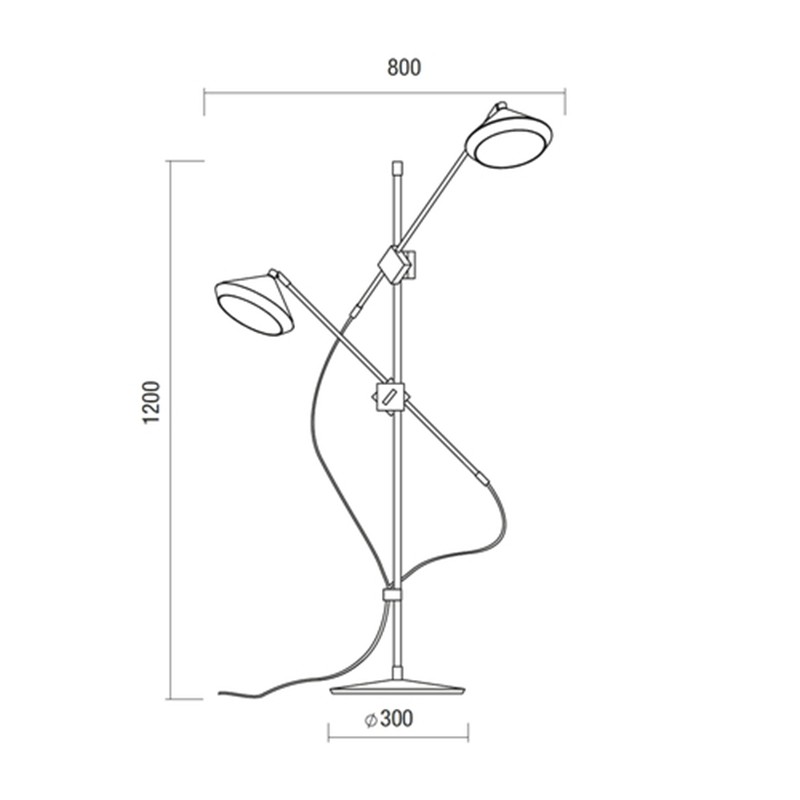 Shear Floor Lamp  - Bert Frank 