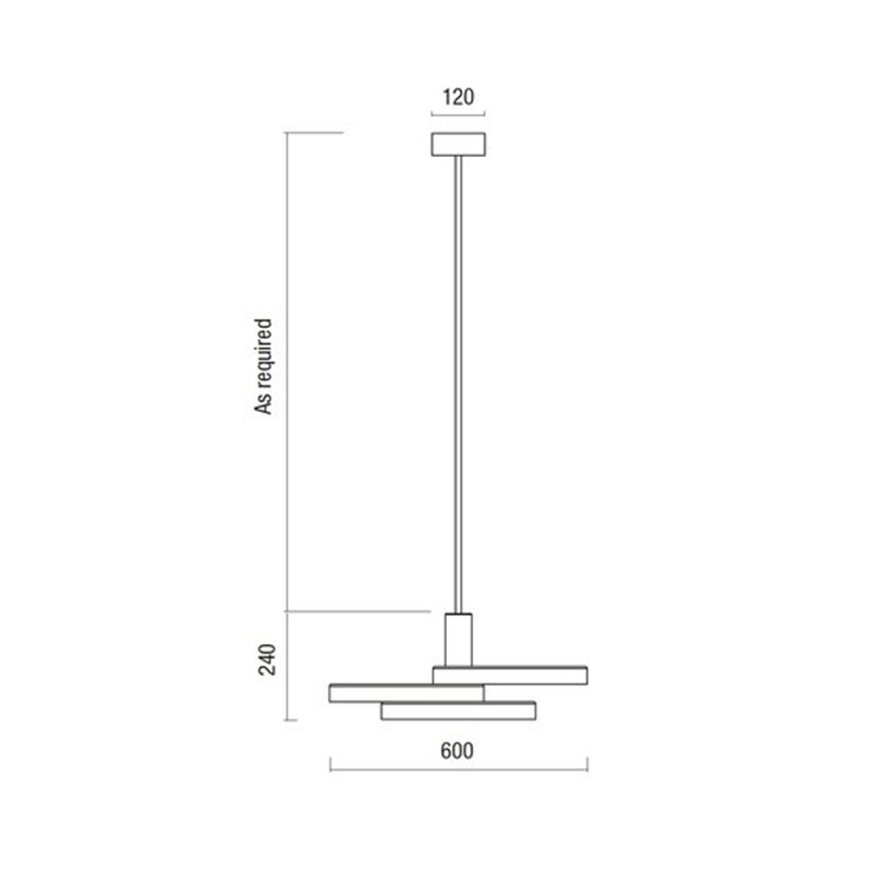 Triarc Hanging Light  - Bert Frank 