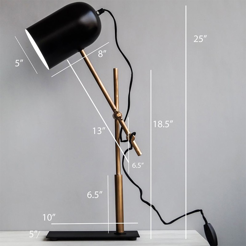Architect Adjustable Arm  - The Black Steel 