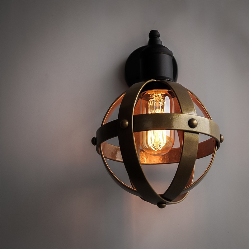 Riveted Antique Gold  - The Black Steel 