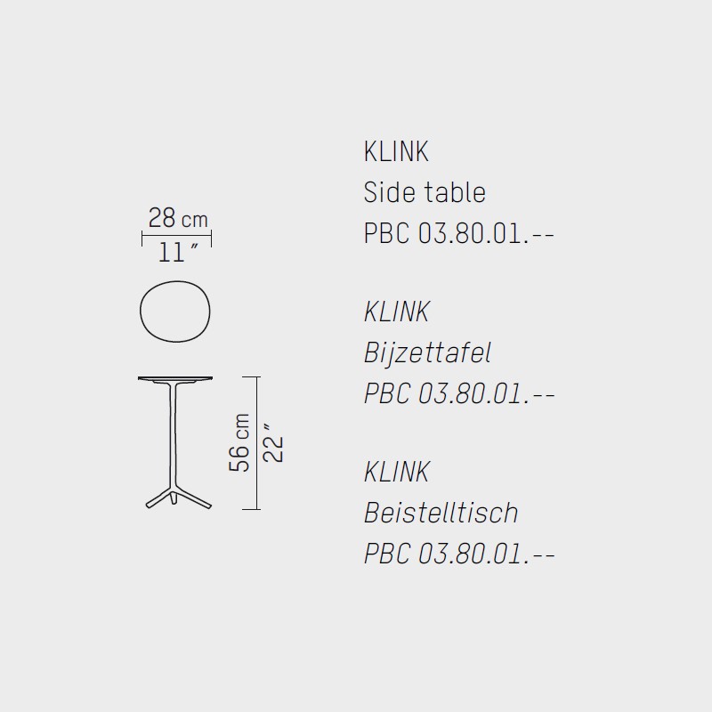 Klink Side Table  - Pietboon 