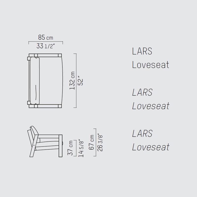 Lars Loveseat  - Pietboon 