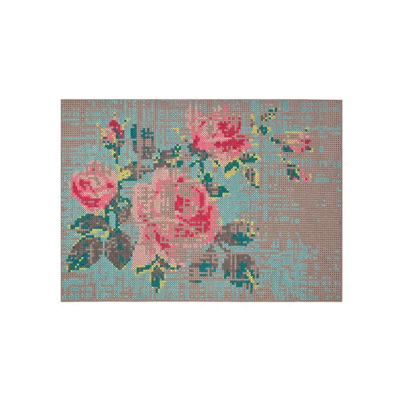 Canevas Flowers Color Gan Rugs