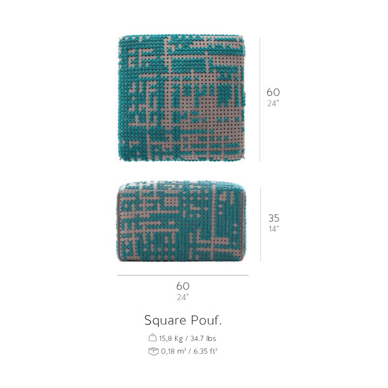 Canevas Square Abstract  - Gan Rugs 