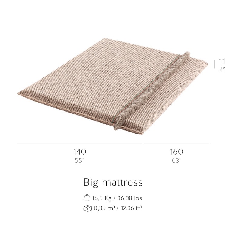 GL Big Diagonal Almond Peach  - Gan Rugs 