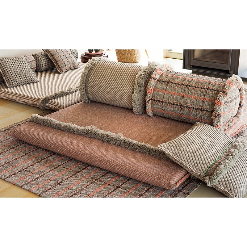 GL Big Tartan Terracotta  - Gan Rugs 