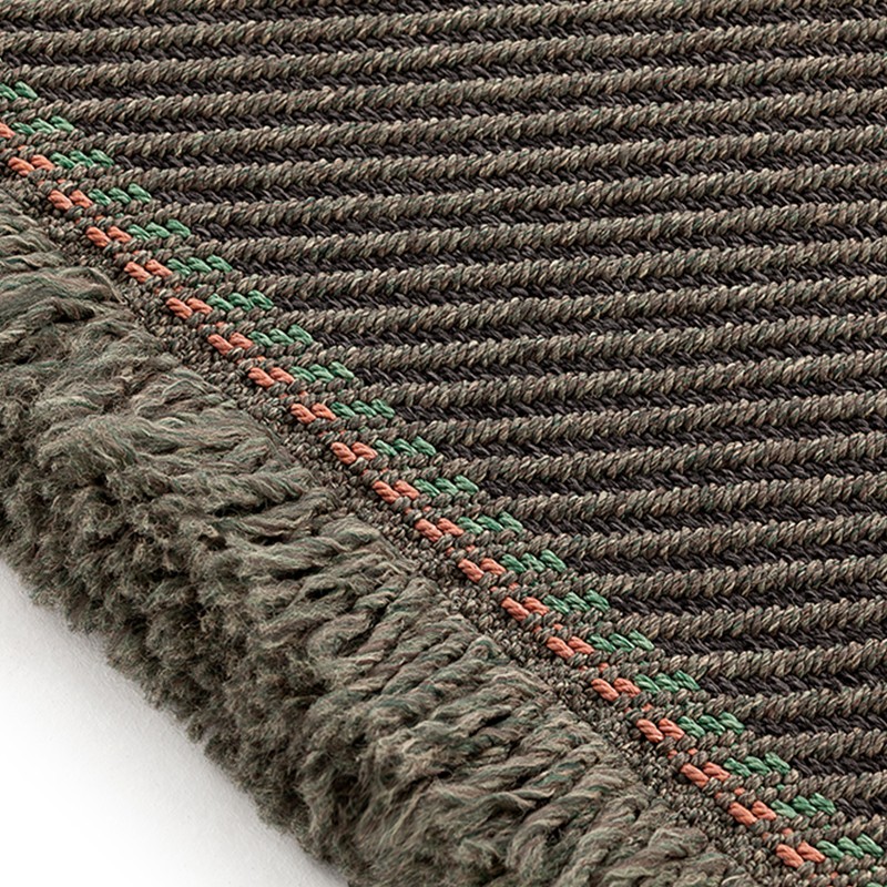 GL Diagonal Aloe Gray  - Gan Rugs 