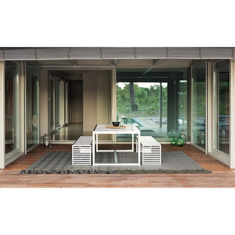 GL Diagonal Aloe Gray  - Gan Rugs 