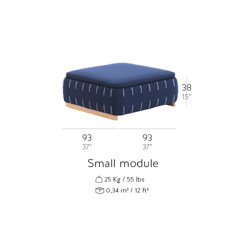Lan Small Indigo  - Gan Rugs 