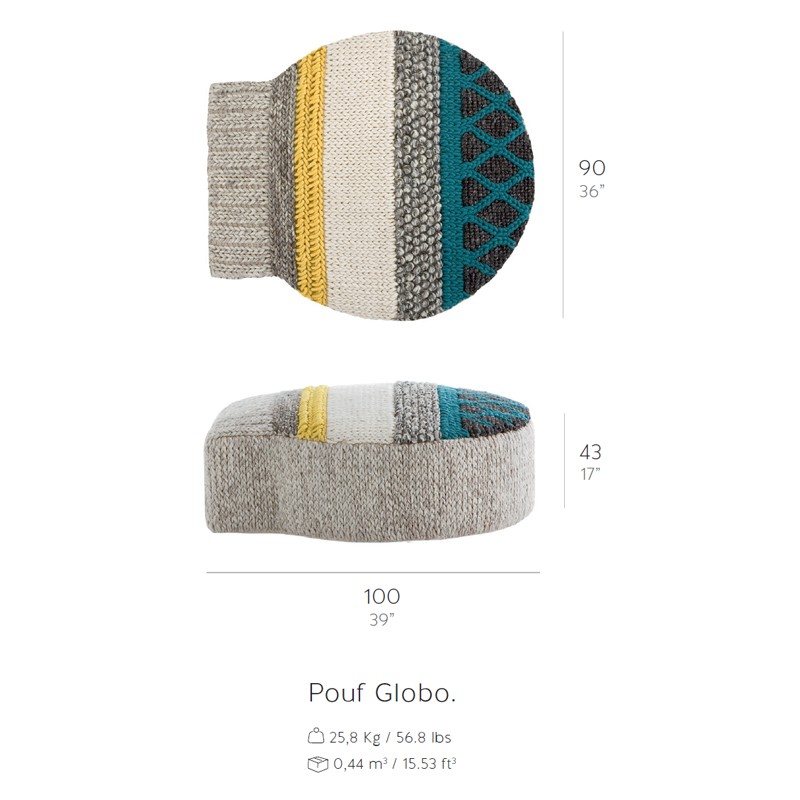 Globo MP2N Natural  - Gan Rugs 