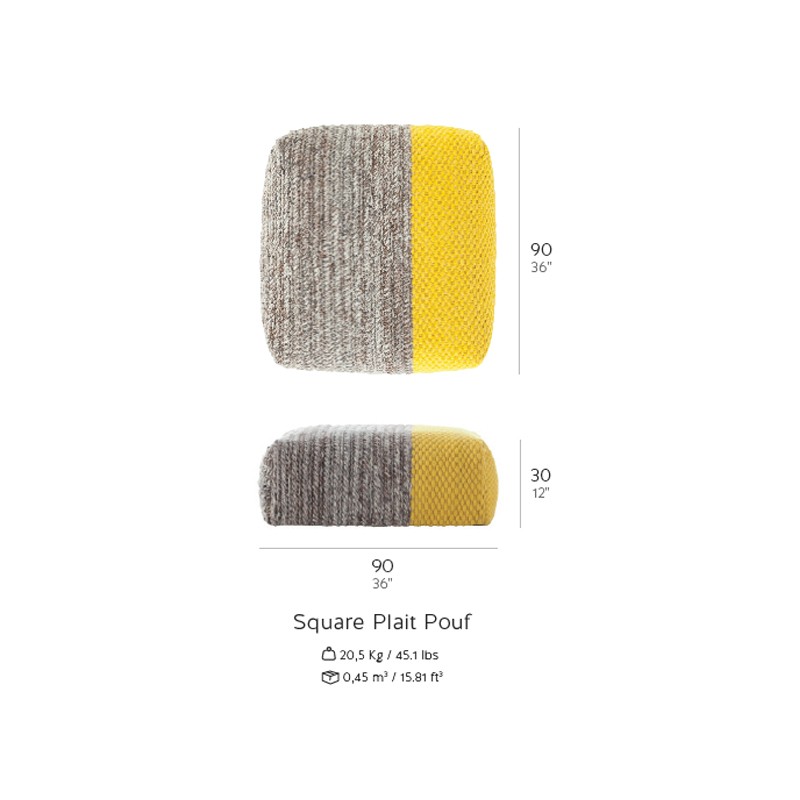 Plait Square  - Gan Rugs 