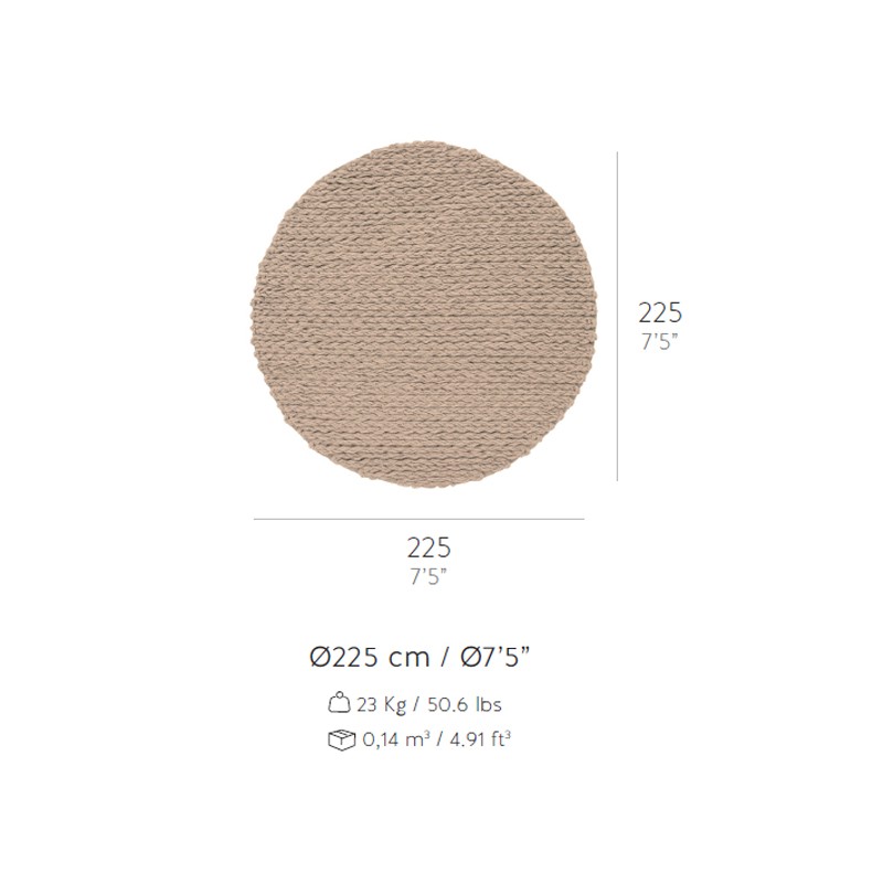 Trenzas Circular  - Gan Rugs 