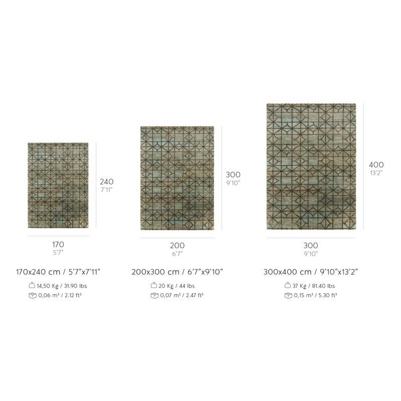 Waterkeyn Aqua  - Gan Rugs 