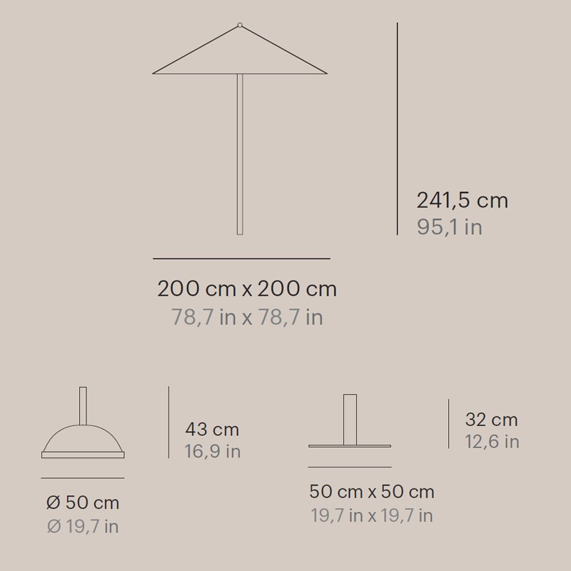 Beach | Outdoor Umbrella | Umbrella for Patio & Garden  - Point 