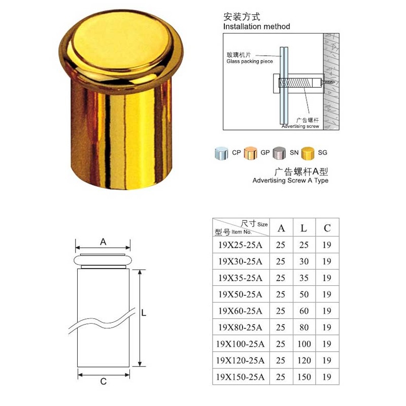 Advertising Screw Type A  - Hutlon 